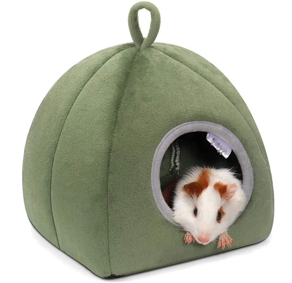 Small Guinea Pig Hamster Sugar Glider Squirrel Bearded Dragon Hotumn Warm Small Pet Animals Bed Cartoon House Dutch Pig Hamster