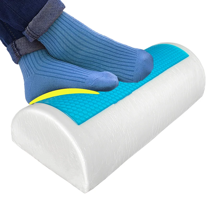 Cooling gel Memory foam Foot Rest for Under Desk