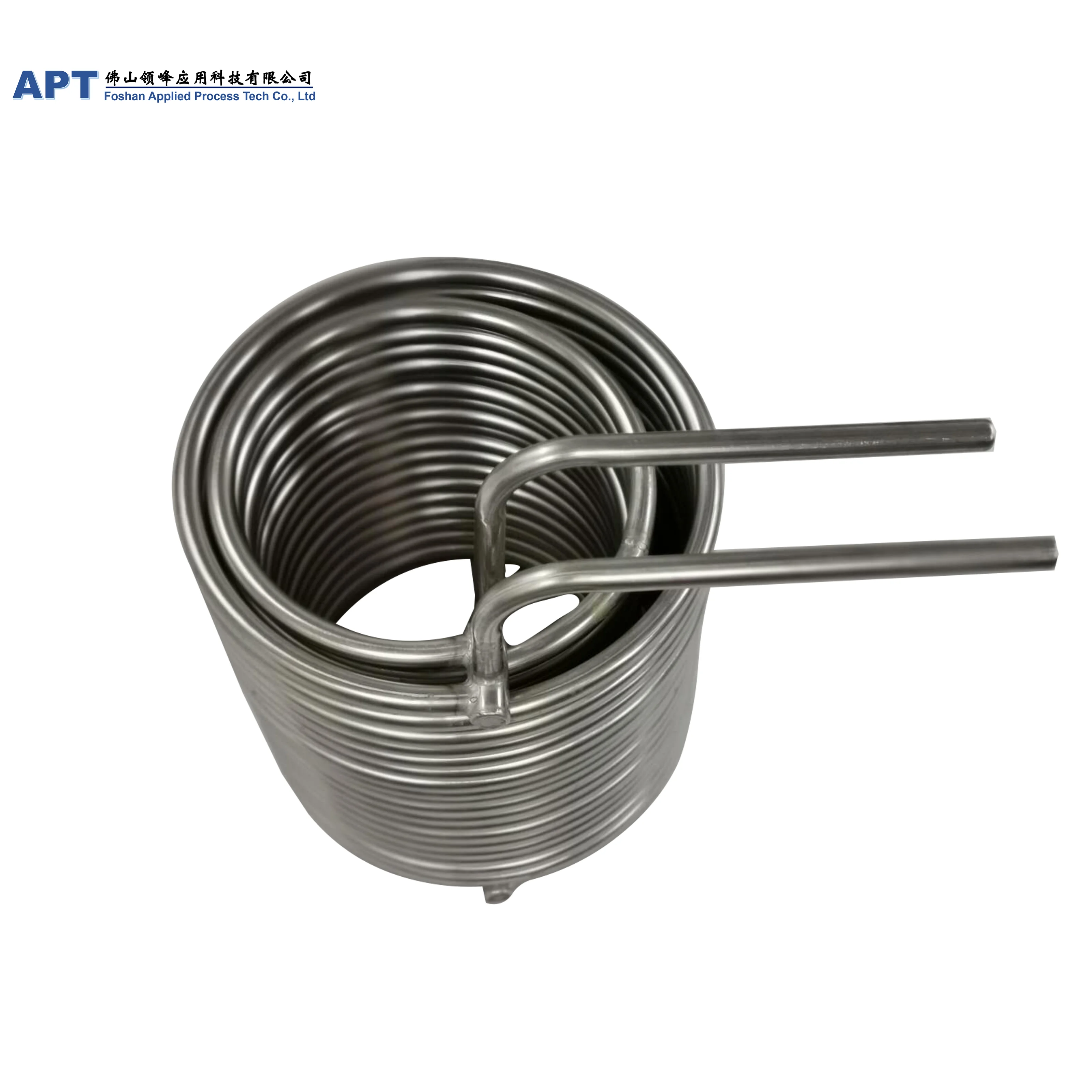 10HP Immersion SS 304 tube coil Seamless Stainless Steel Tube Coil heat exchanger for cup machine heat exchanger