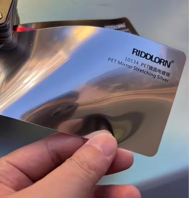 1.52x 18 m/5x 59 ft high quality mirror chrome color electroplated blue car wrap vinyl color-changing sticker roll film