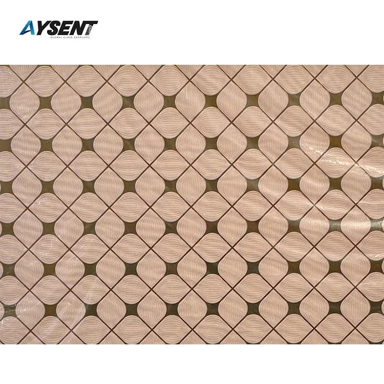 Customized Design Clear-colored Decorative Embossed Glass Decoration Flat Solid Fake Crystals Store Window Display Decoration