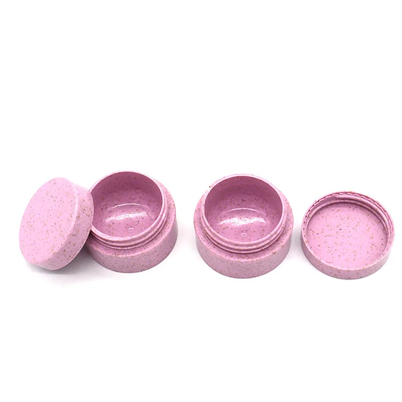 
 В наличии розовая Пшеничная солома Косметическая банка для крема 15 г с крышкой  