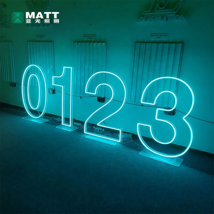 Матовый горячей продажи 2ft 3ft 4ft 0-9 A-Z большой светодиодный одежда с буквами и цифрами свет бесплатный дизайн акрил подсветкой RGB неоновая вывеска для