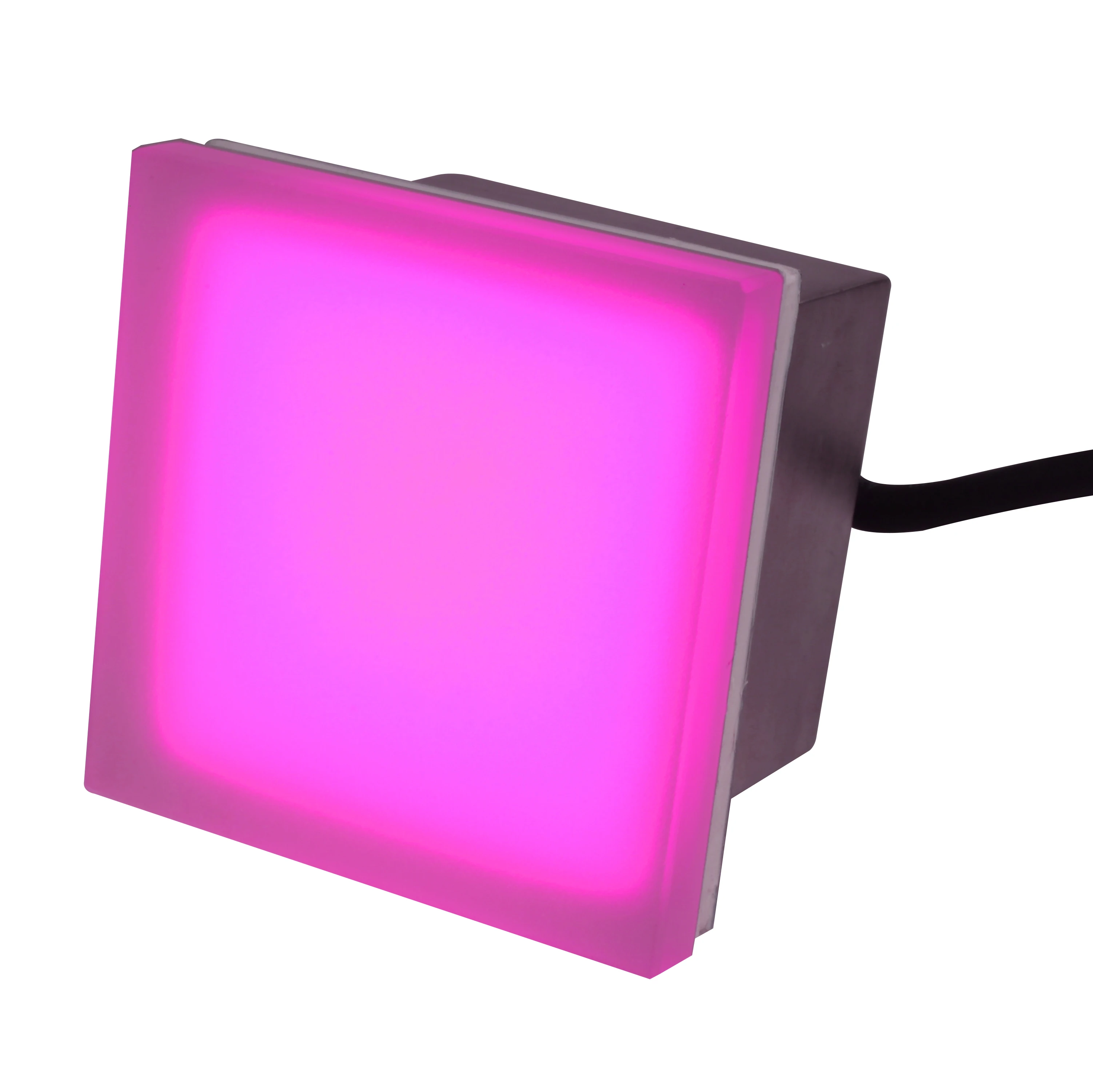 
Наружный водонепроницаемый светодиодный светильник для плитки IP67 RGB 100x100 мм 12 В 