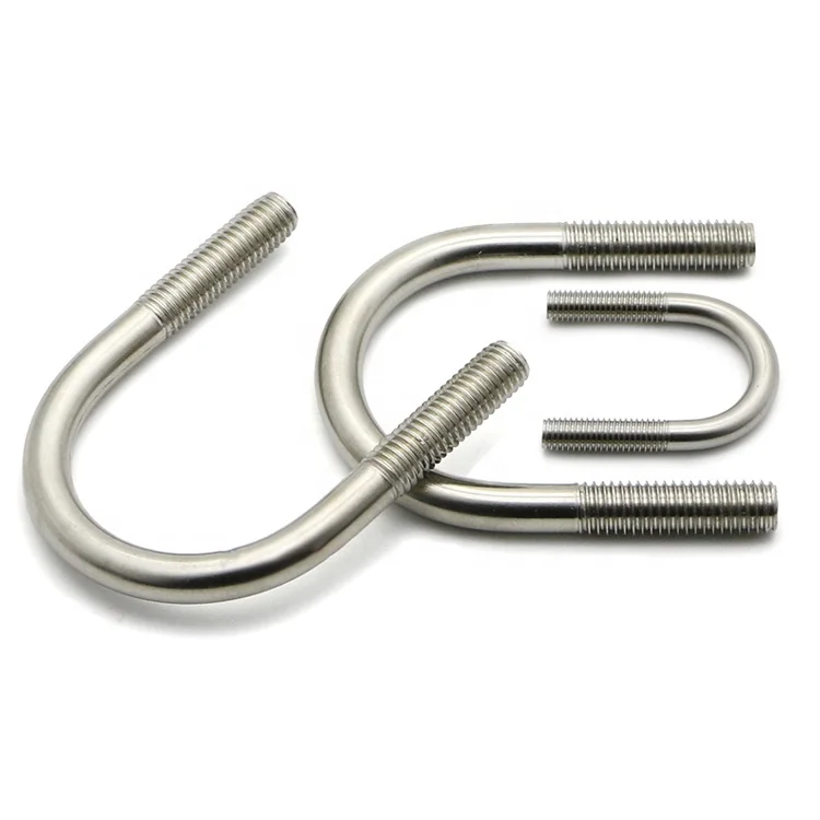 BRT titanium Bolt U-shaped Screw Pipe Clamp U-clip fillet U-clip Gr5 M6 M8 304 U-shaped titanium screws