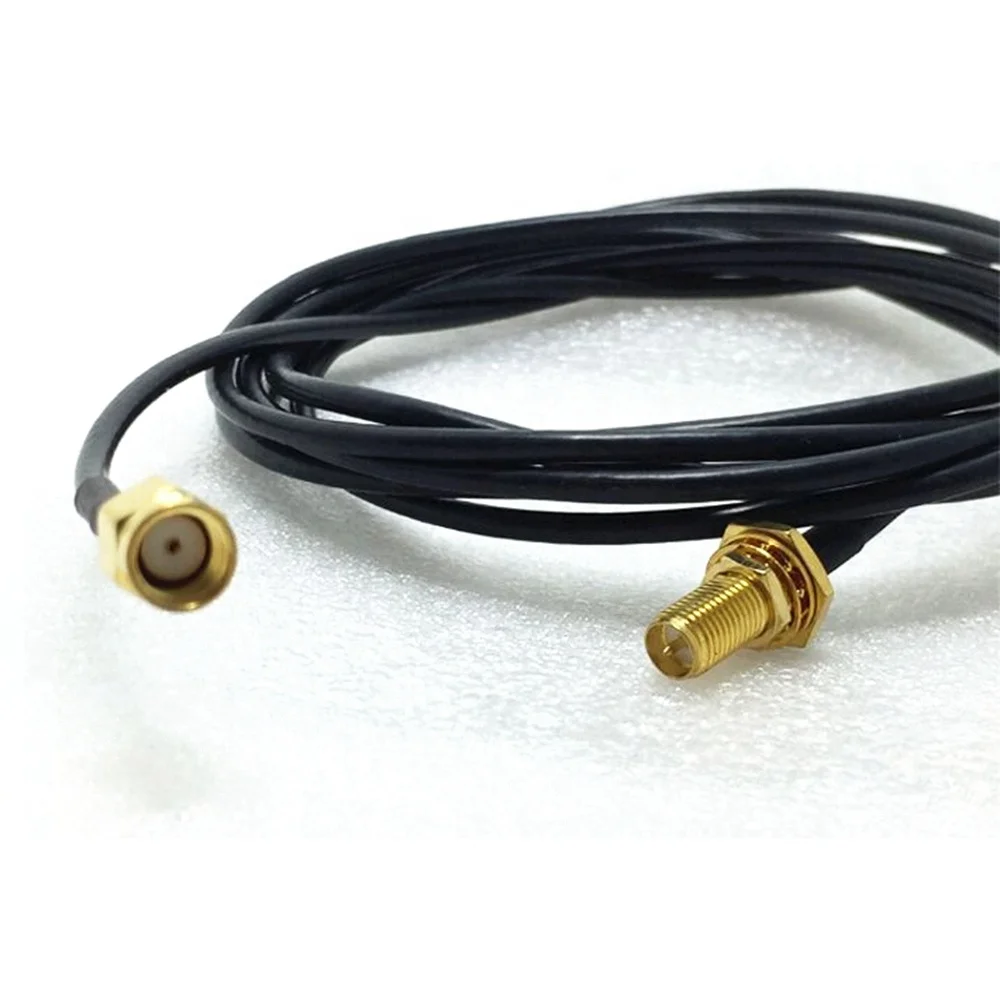 Коннектор RP SMA Pigtail «штырь-гнездо» обжимной соединитель RG174 кабель в сборе