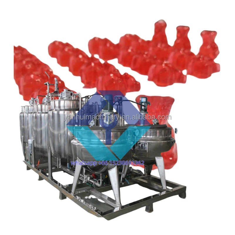 Sugar candy lollipop making machine for small business hard candy gummy production equipment