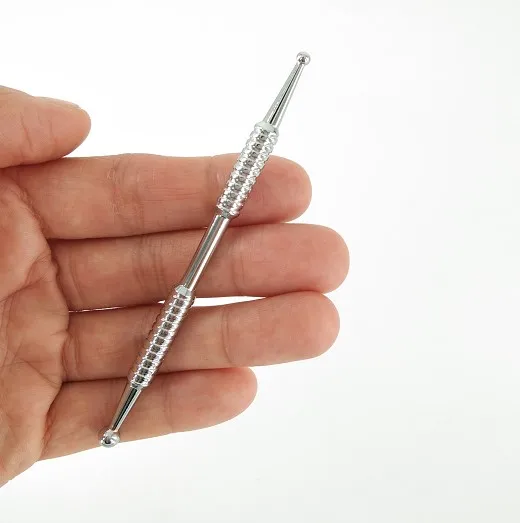 Dual acupuncture ear probe facial reflexology massager face massage tool acupuncture points detector