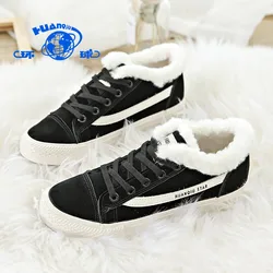 H18219 зимняя женская обувь для отдыха на плоской подошве красивая женская повседневная обувь с теплой подкладкой