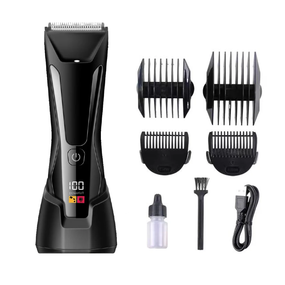 Professional Electric mini clipper Groin hair groomer Body hair trimmer for men Wet and Dry arm leg back underarm hair shaver