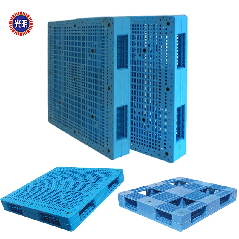 Low-cost transportation exports 4-way plastic heavy duty pallets for storage usage euro pallet hdpe pallet