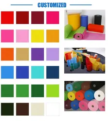 Custom Cheap 100% Recycle Polyester Non Woven Fabric Recycled Non-woven fabric  rpet Spunbonded Non Woven Fabric