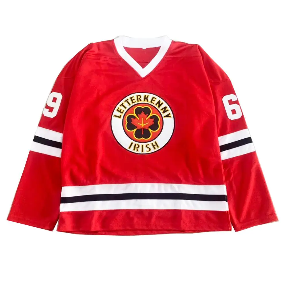 Wholesale Custom Embroidery Applique Ice Hockey Jersey 100% Polyester Hockey Jersey
