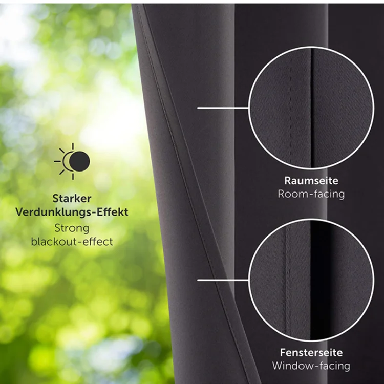 Elegant opaque living room blackout window curtain drapes modern Blackout Curtains