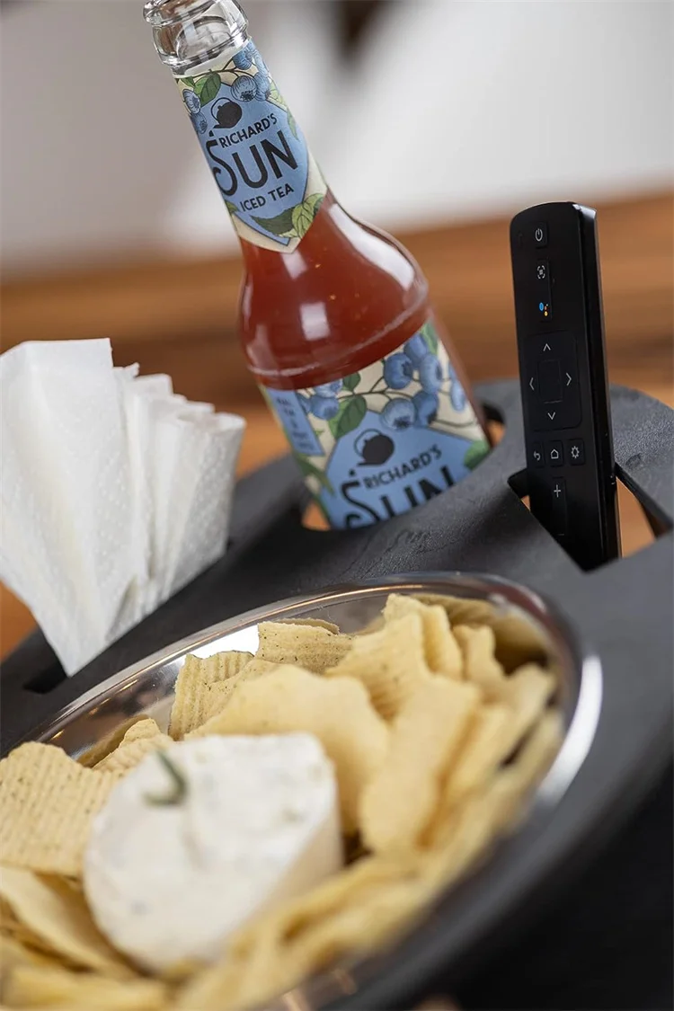 Large Snack Bowl Organiser And Wine Bottle Holder Couch Butler Organiser Snackbar Couch Caddy