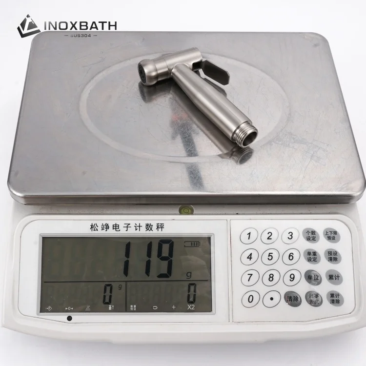Stainless steel hand held bidet spray for toilet and baby cloth diaper sprayer shattaf set muslim shower