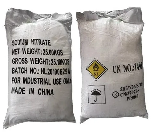 White Crystal Powder CAS NaNO3 Dye Industrial Origin Type Grade Sodium Nitrate