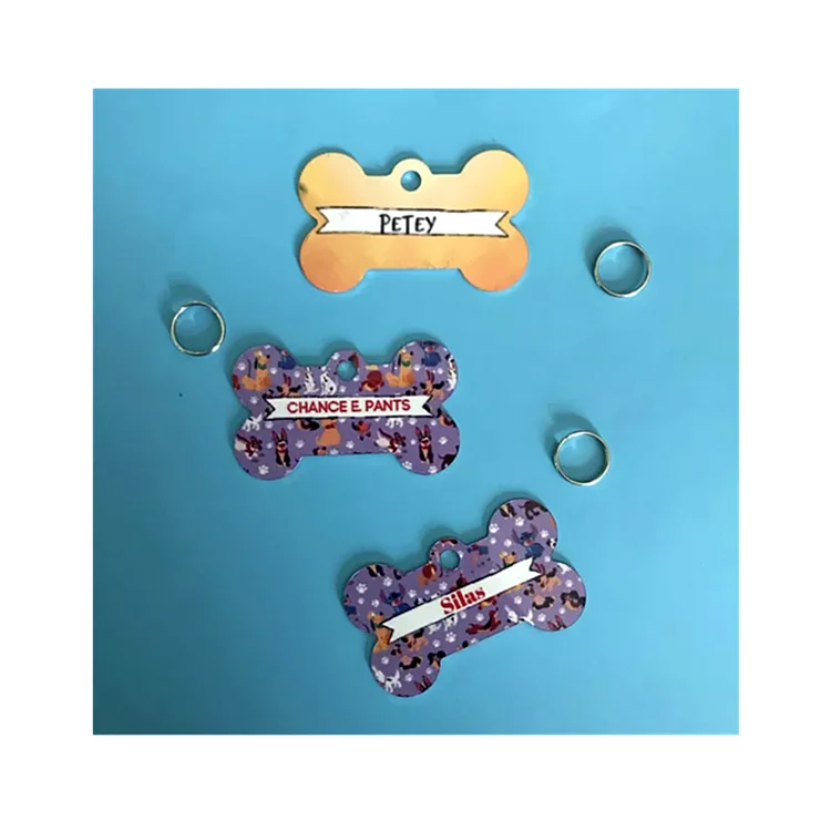 
custom personalized wholesale cheap metal necklace Aluminum sublimation blank army military dogtag dog tag 