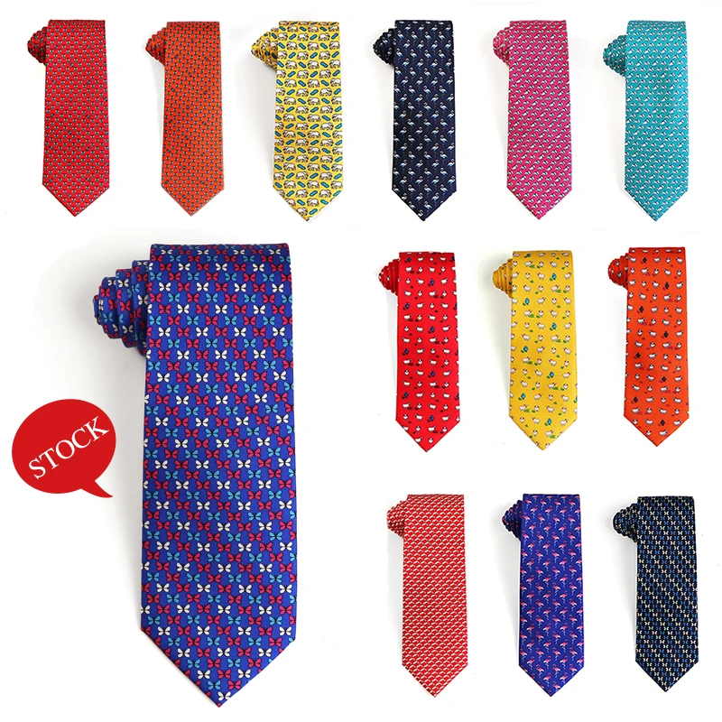 2022 Latest Design Silk Ties Custom Personalized Silk Necktie Animal Tie Digital Printing 100% Silk Mens Tie