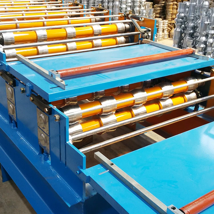 Gustomization Double Layer With Ibr Roof Sheet Making Machine machine to make corrugated