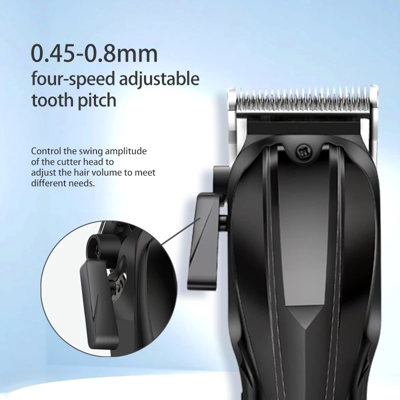 Suttik 327 LCD Display Rechargeable Cordless Barber Brushless Motor Professional Hair Clipper 0mm Blade For 2500mAh
