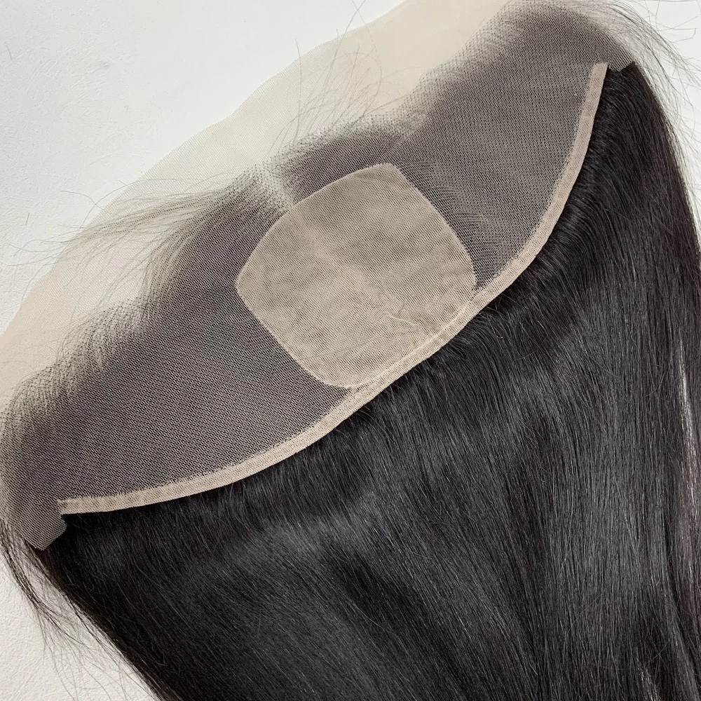 Whosele  Factory price   high quality transparent 13*4 lace frontal with 4*4 silk base frontal in stock