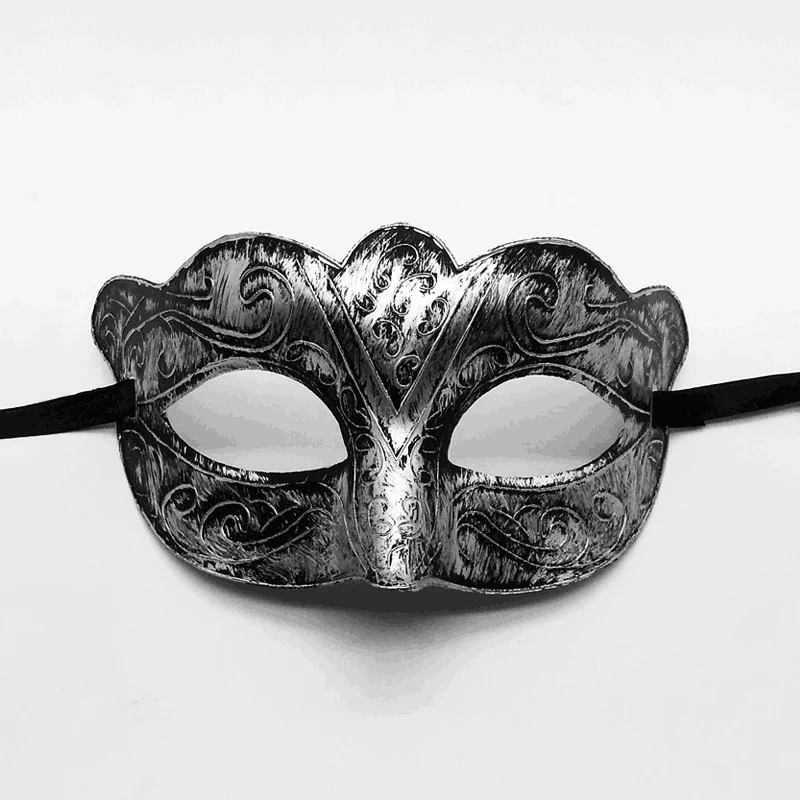 Винтажные серебряные золотые мужские античные гладиаторские маскарадные Бальные маски для вечеринки классные Ретро женские Хэллоуин
