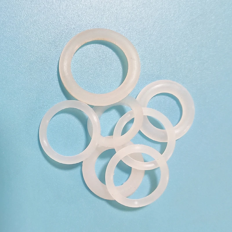 Food grade white transparent silicone rubber sealing ring sealing strip