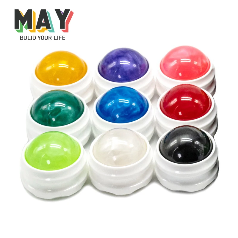 Hand held fitness ball muscle meridian relaxation fascia ball essential oil resin massage ball