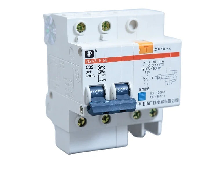 Residual current action switch leakage protector 2P 32A 63A 300mA rcd