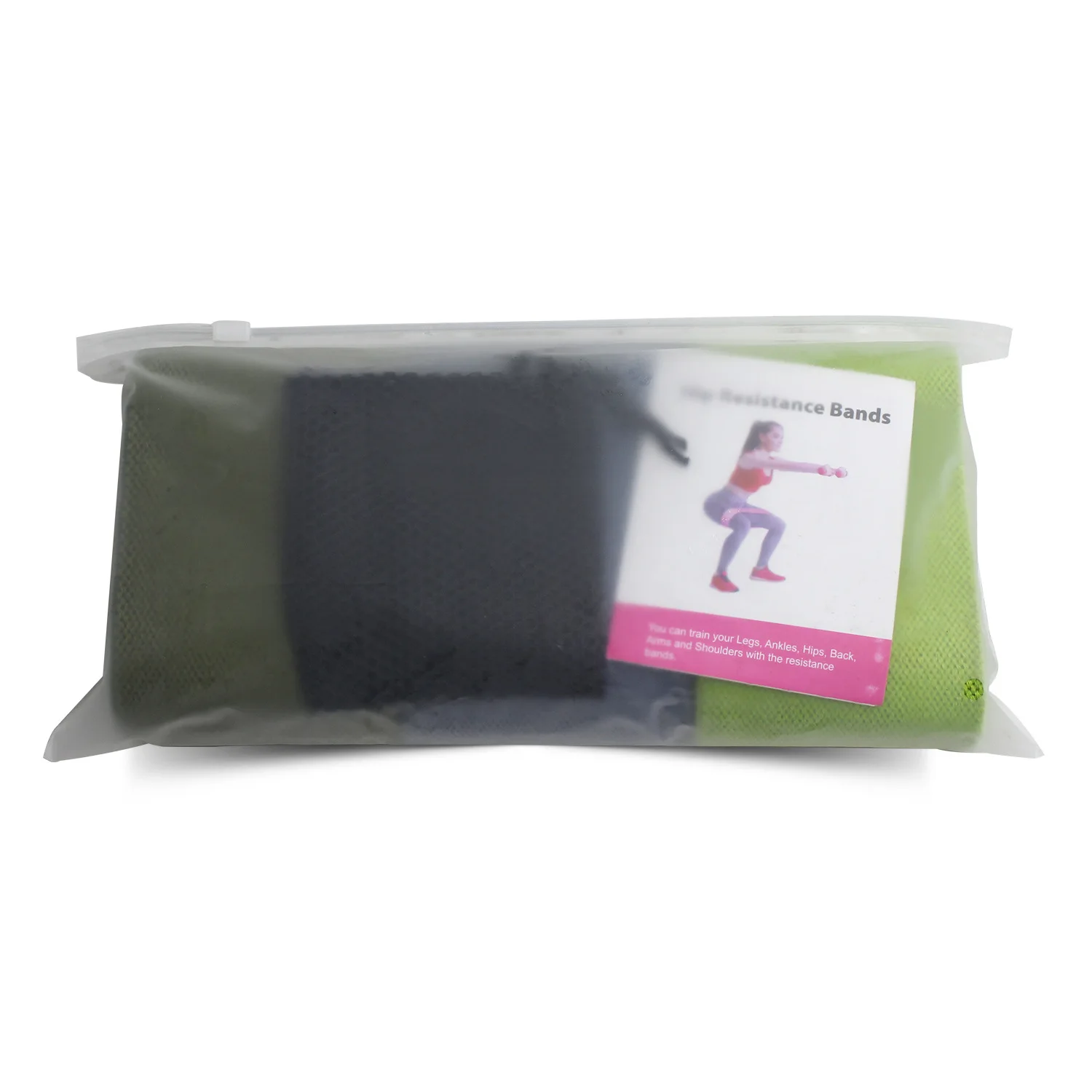Custom Gym Elasticity Loop Bands Adults Polyester-cotton Hip Bands Loop Bands For Home Exercise