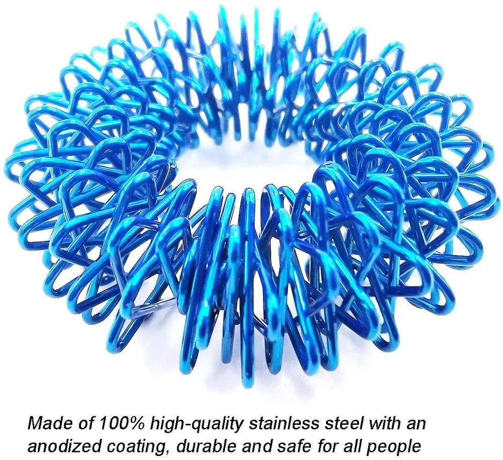 Chinese Medicine Sujok Pain Therapy Acupressure Massager Finger Massage Ring