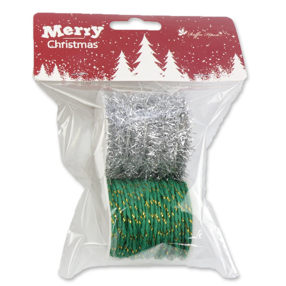Elsas Christmas Tinsel Glitter chenille DIY craft Colorful Metallic Tinsel wire artificial glitter tinsel