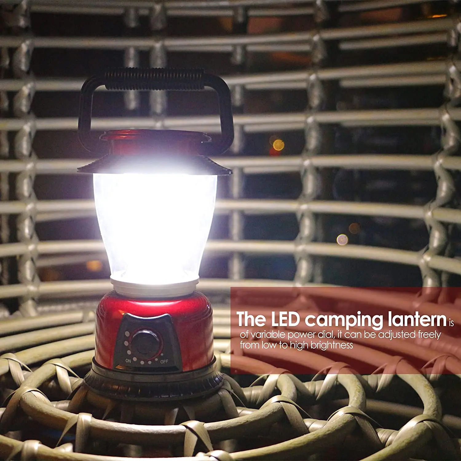 LED Lantern 120LM Variable Power Retro Battery Powered Camping Light