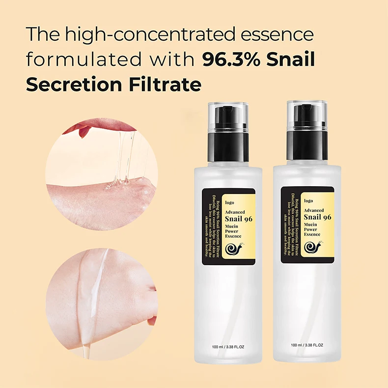 Snail serum private label Real Snail 96 Mucin Anti Aging snail serum korea skin maintenance serum