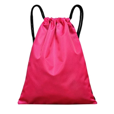 rpet waterproof fabric backpack customize sports nylon polyester recycled drawstring bag with logo