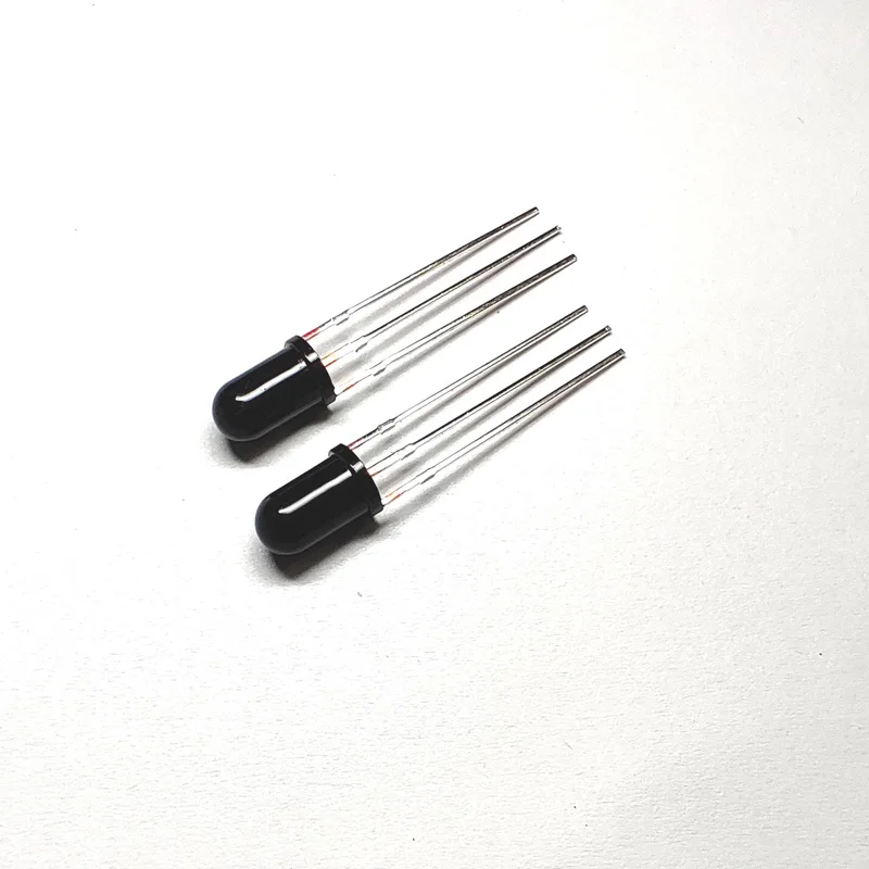 Round Wide Angle Ir Infrared Speaker Receiver Sensor Module Black Plastic 38Khz Ir Receiver Infrared Receiver Module