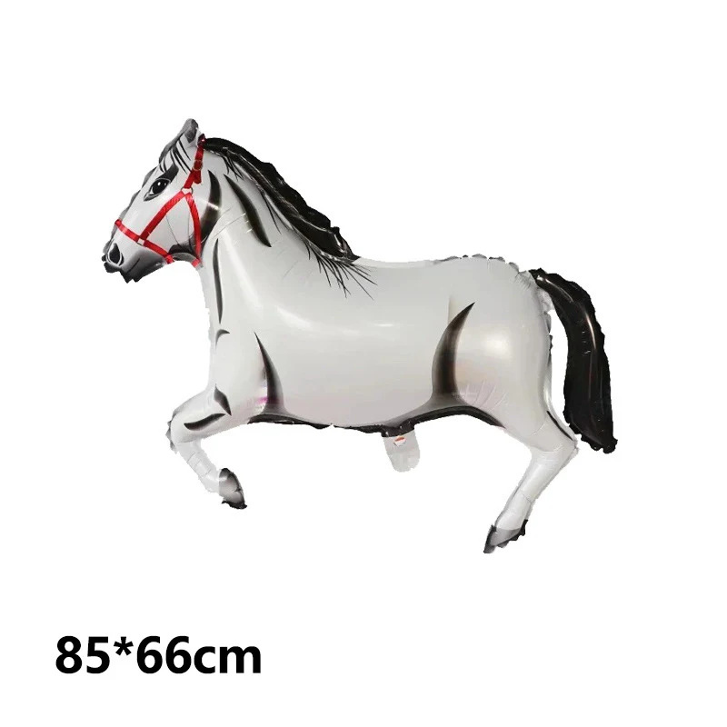 CYmylar helium animal Horse balloons Magic Carousel foil balloon decoration for the First Birthday Party.