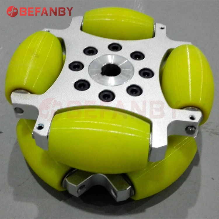 Universal solid rubber coupling omnidirectional mecanum wheel 8inch