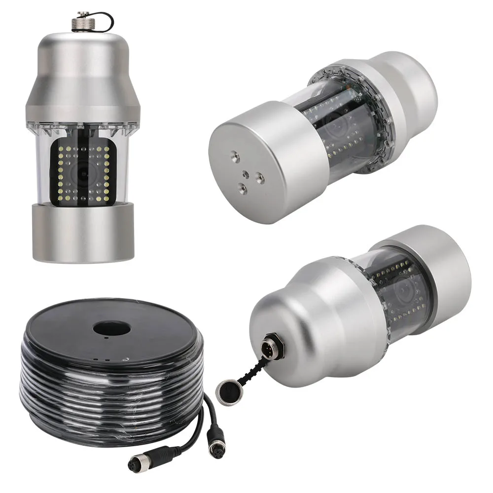 50m 360 Degree Rotating Underwater Fishing Camera Fish Finder with 9 inch Color IP68 Waterproof 38 LEDs