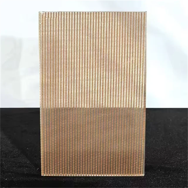 Decorative glass, tempered art glass, translucent tempered safety decorative wired glass