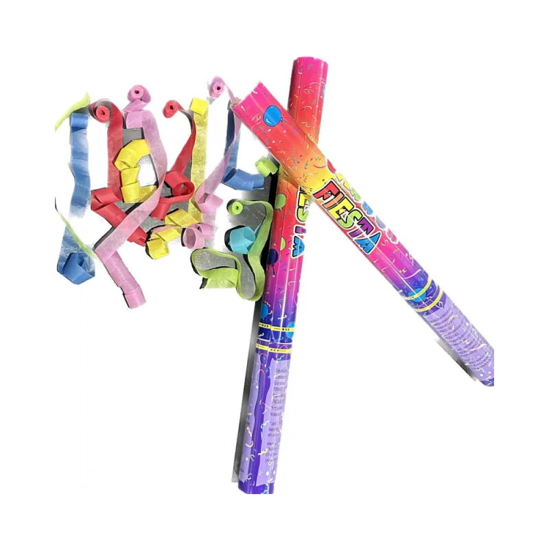 Confetti shooter 60cm paper long streamer 20m compressed air driven party cannon   for Night Confetti Cannon Popper