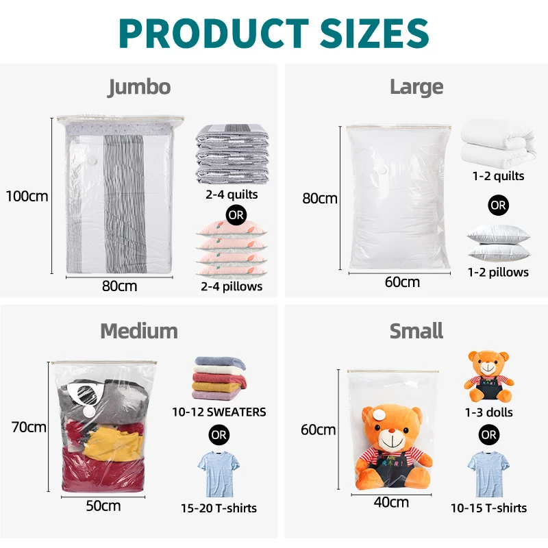 Hot Sale Vacuum Space Seal Bag Vacuum Bag For Clothes Storage