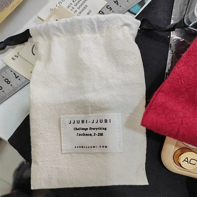 Soft Twill Cotton Envelope Cloth Shoe Dust Packaging Pouch With Flap Custom Logo Printed Drawstring 100% Cotton Dust Bags
