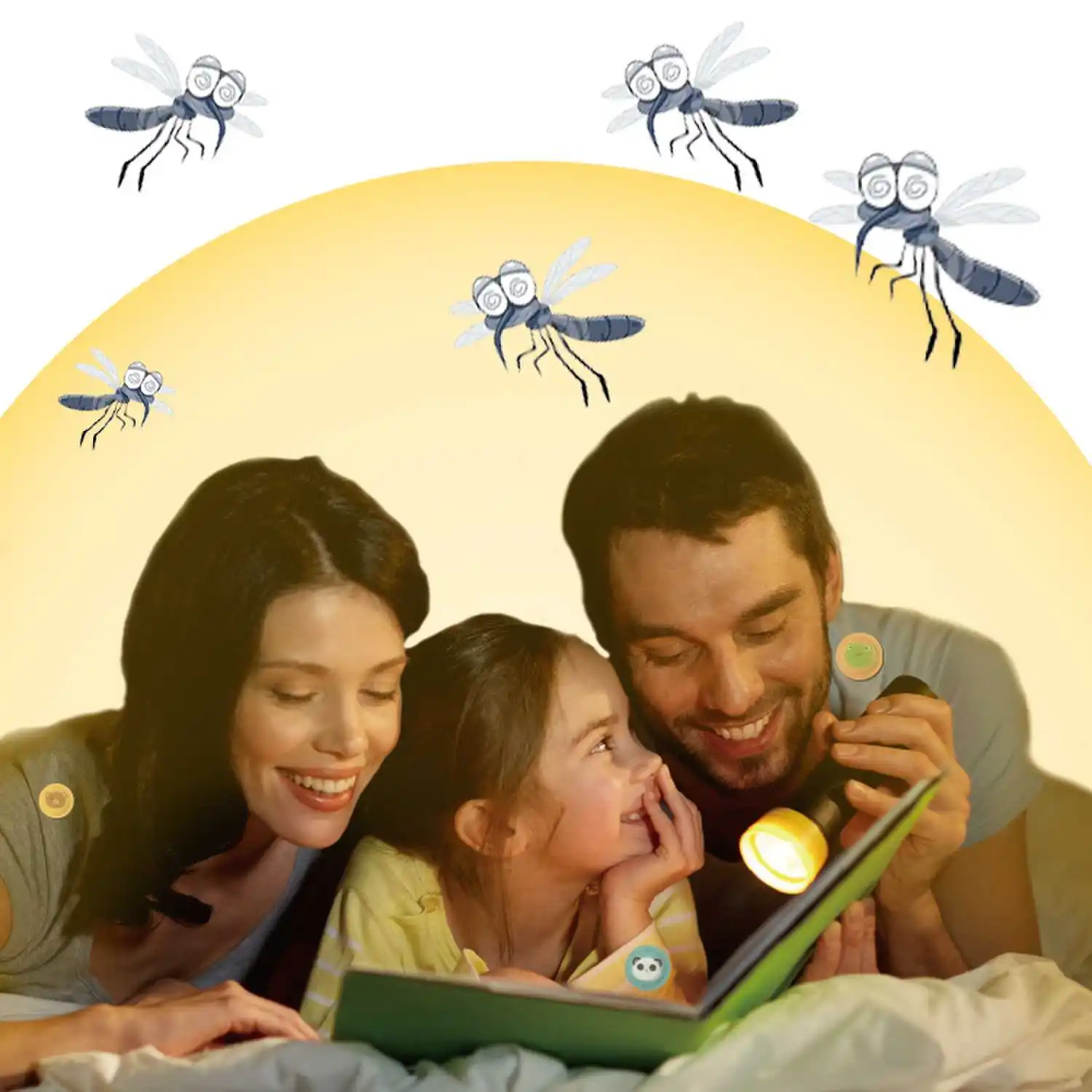 Dayoung New Custom Outdoor Anti Mosquito Stickers Kids Mosquito Repellent Patch With Burst Essential Oil Beads