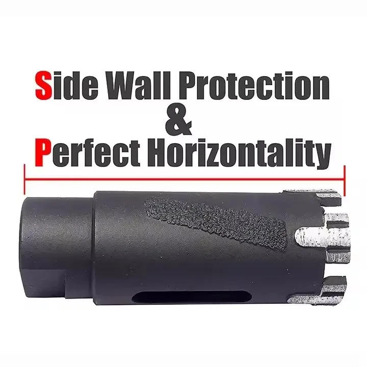 Vacuum Brazed Steel T Segment Turbo Wet&Dry Diamond Core Drill Bit for Granite Hard Stone