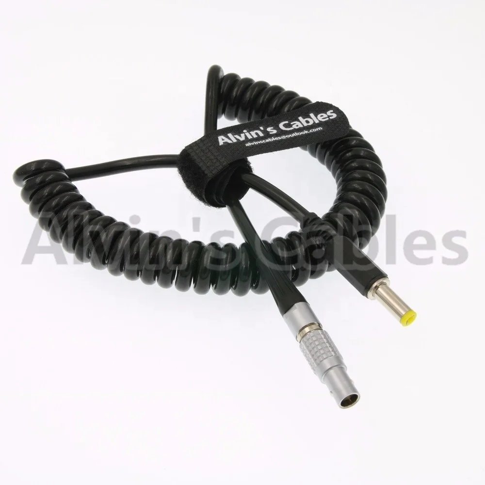 2 Pin Male to DC Coiled Twist Power Cable for Teradek