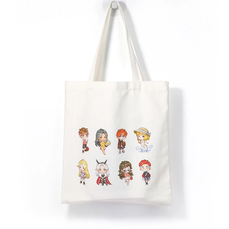 Нет минимального заказа, персонализированная мультяшная аниме сумка для покупок VOGRACE, индивидуальная Холщовая Сумка, хлопковые сумки-тоут