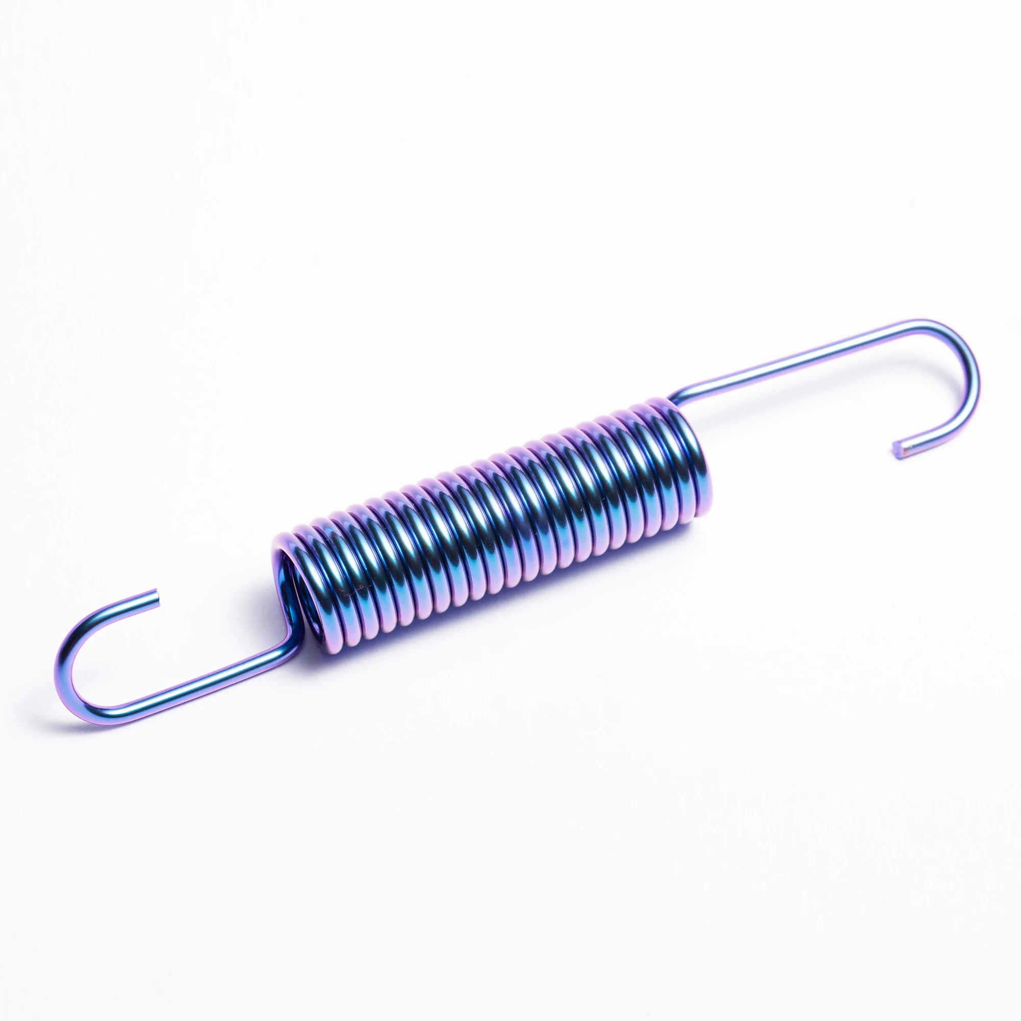 Titanium Alloy Pullback Spring Double Tension Black Coating Spiral Coil Style Motorcycle Hardware Compression/Extension/Torsion