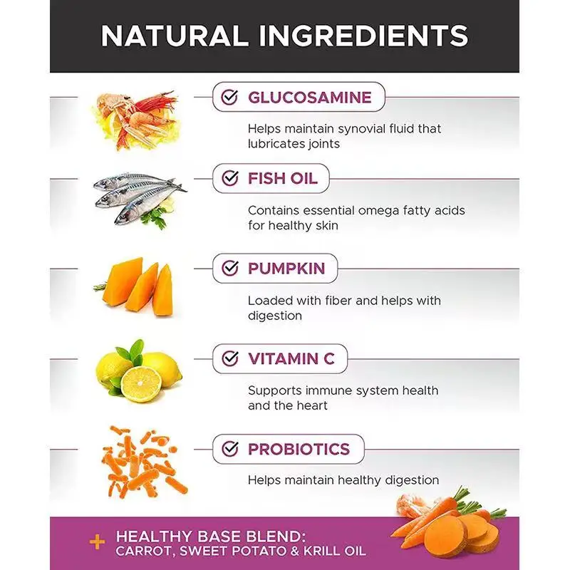 OEM 10 в 1 собака мультивитаминного с Глюкозамин Эфирное собаки добавки и витамины Пробиотики